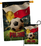 World Cup Poland - Sports Interests Vertical Impressions Decorative Flags HG190134 Made In USA