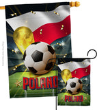 World Cup Poland - Sports Interests Vertical Impressions Decorative Flags HG190134 Made In USA