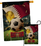 World Cup Qatar - Sports Interests Vertical Impressions Decorative Flags HG190136 Made In USA