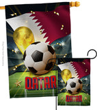 World Cup Qatar - Sports Interests Vertical Impressions Decorative Flags HG190136 Made In USA