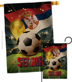 World Cup Serbia - Sports Interests Vertical Impressions Decorative Flags HG190139 Made In USA