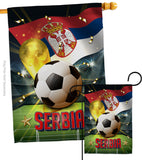 World Cup Serbia - Sports Interests Vertical Impressions Decorative Flags HG190139 Made In USA