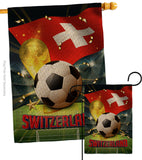 World Cup Switzerland - Sports Interests Vertical Impressions Decorative Flags HG190142 Made In USA