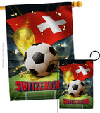 World Cup Switzerland - Sports Interests Vertical Impressions Decorative Flags HG190142 Made In USA