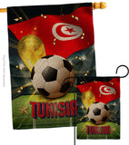 World Cup Tunisia - Sports Interests Vertical Impressions Decorative Flags HG190143 Made In USA