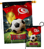 World Cup Tunisia - Sports Interests Vertical Impressions Decorative Flags HG190143 Made In USA