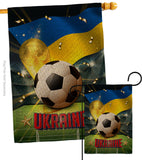 World Cup Ukraine - Sports Interests Vertical Impressions Decorative Flags HG190144 Made In USA