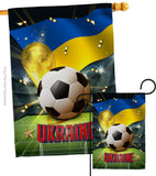 World Cup Ukraine - Sports Interests Vertical Impressions Decorative Flags HG190144 Made In USA