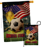 World Cup United States - Sports Interests Vertical Impressions Decorative Flags HG190146 Made In USA