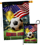 World Cup United States - Sports Interests Vertical Impressions Decorative Flags HG190146 Made In USA