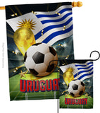 World Cup Uruguay - Sports Interests Vertical Impressions Decorative Flags HG190147 Made In USA