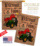 Welcome to our Farm - Southern Country & Primitive Vertical Impressions Decorative Flags HG137013 Made In USA