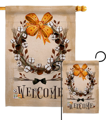 Welcome Southern With Grace - Southern Country & Primitive Vertical Impressions Decorative Flags HG137005 Made In USA