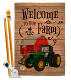 Welcome to our Farm - Southern Country & Primitive Vertical Impressions Decorative Flags HG137013 Made In USA