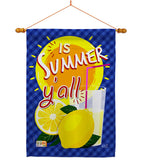 Is Summer Y'all - Southern Country & Primitive Vertical Impressions Decorative Flags HG137067 Made In USA