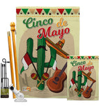 Fiesta Cinco de Mayo - Southwest Country & Primitive Vertical Impressions Decorative Flags HG115128 Made In USA