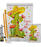 Cactus Cinco de Mayo - Southwest Country & Primitive Vertical Impressions Decorative Flags HG115178 Made In USA