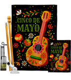 Celebrate Cinco De Mayo - Southwest Country & Primitive Vertical Impressions Decorative Flags HG115224 Made In USA