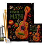 Celebrate Cinco De Mayo - Southwest Country & Primitive Vertical Impressions Decorative Flags HG115224 Made In USA
