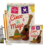 Fiesta Cinco de Mayo - Southwest Country & Primitive Vertical Impressions Decorative Flags HG137044 Made In USA