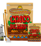 Southwest Cinco de Mayo - Southwest Country & Primitive Vertical Impressions Decorative Flags HG137056 Made In USA