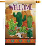 Cactus - Southwest Country & Primitive Vertical Impressions Decorative Flags HG115111 Made In USA