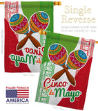 Maracas Cinco de Mayo - Southwest Country & Primitive Vertical Impressions Decorative Flags HG115126 Made In USA