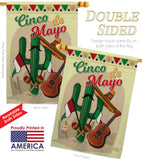 Fiesta Cinco de Mayo - Southwest Country & Primitive Vertical Impressions Decorative Flags HG115128 Made In USA