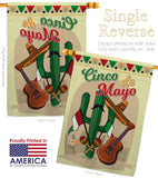 Fiesta Cinco de Mayo - Southwest Country & Primitive Vertical Impressions Decorative Flags HG115128 Made In USA