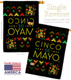 Serape Cinco de Mayo - Southwest Country & Primitive Vertical Impressions Decorative Flags HG115129 Made In USA