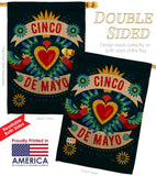 Cambaya Cinco De Mayo - Southwest Country & Primitive Vertical Impressions Decorative Flags HG115158 Made In USA