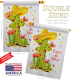 Cactus Cinco de Mayo - Southwest Country & Primitive Vertical Impressions Decorative Flags HG115178 Made In USA