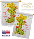 Cactus Cinco de Mayo - Southwest Country & Primitive Vertical Impressions Decorative Flags HG115178 Made In USA