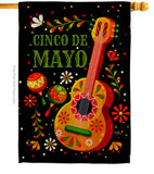 Celebrate Cinco De Mayo - Southwest Country & Primitive Vertical Impressions Decorative Flags HG115224 Made In USA