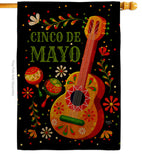 Celebrate Cinco De Mayo - Southwest Country & Primitive Vertical Impressions Decorative Flags HG115224 Made In USA