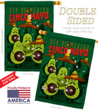 Avocado Fiesta - Southwest Country & Primitive Vertical Impressions Decorative Flags HG115234 Made In USA