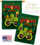 Avocado Fiesta - Southwest Country & Primitive Vertical Impressions Decorative Flags HG115234 Made In USA