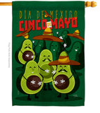 Avocado Fiesta - Southwest Country & Primitive Vertical Impressions Decorative Flags HG115234 Made In USA