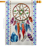 Dreamcatcher - Southwest Country & Primitive Vertical Impressions Decorative Flags HG137010 Made In USA