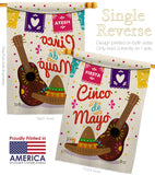 Fiesta Cinco de Mayo - Southwest Country & Primitive Vertical Impressions Decorative Flags HG137044 Made In USA