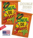 Cinco de Mayo - Southwest Country & Primitive Vertical Impressions Decorative Flags HG192025 Made In USA