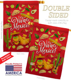 Viva Mexico - Southwest Country & Primitive Vertical Impressions Decorative Flags HG192321 Made In USA