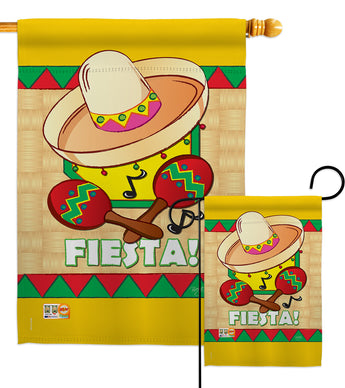 Fiesta - Southwest Country & Primitive Vertical Impressions Decorative Flags HG115026 Made In USA