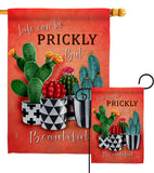 Prickly But Beautiful - Southwest Country & Primitive Vertical Impressions Decorative Flags HG115227 Made In USA