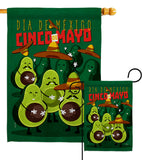 Avocado Fiesta - Southwest Country & Primitive Vertical Impressions Decorative Flags HG115234 Made In USA