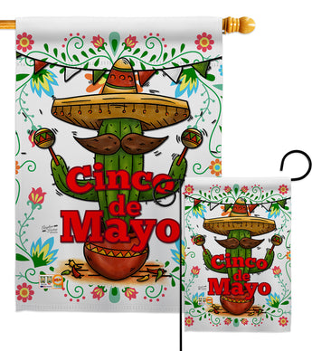 Cinco de Mayo - Southwest Country & Primitive Vertical Impressions Decorative Flags HG137012 Made In USA