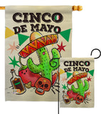 El Cinco de Mayo - Southwest Country & Primitive Vertical Impressions Decorative Flags HG192060 Made In USA