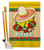 Fiesta - Southwest Country & Primitive Vertical Impressions Decorative Flags HG115026 Made In USA