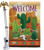 Cactus - Southwest Country & Primitive Vertical Impressions Decorative Flags HG115111 Made In USA