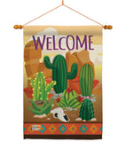 Cactus - Southwest Country & Primitive Vertical Impressions Decorative Flags HG115111 Made In USA